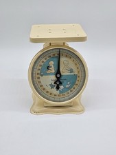 Vintage Baby Scale Blue Metal "Weighs 30 Pounds by Ounces" Nursery Scale