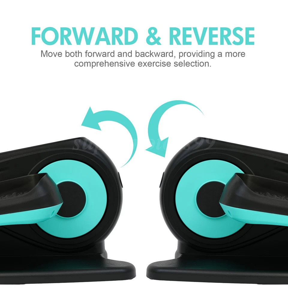 Máquina elíptica eléctrica Ellipse debajo del escritorio ejercicio de piernas LCD completamente montado Foto 2 de 4