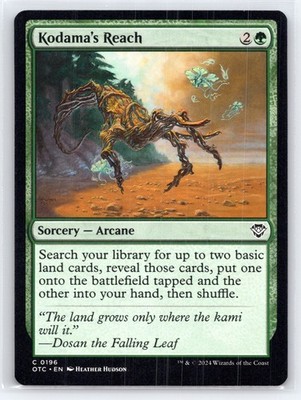MTG NM Normal Kodama's Reach 196 C Commander: Outlaws of Thunder Junction