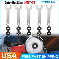 Grinder Flange Angle Wrench Metal Lock Nut for Dewalt Makita Milwaukee 5/8"-11