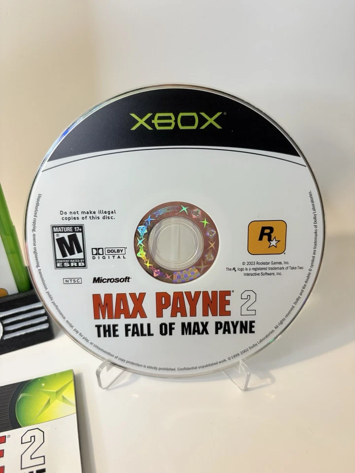 Max Payne 2: The Fall of Max Payne (Microsoft Xbox, 2003) Completo + Pequeno - Imagem 2 de 4