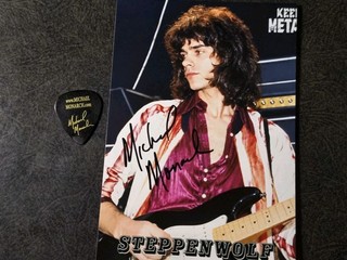 MICHAEL MONARCH Hand Signed Autograph 4X6 Photo PICK GUITARIST STEPPENWOLF