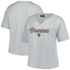 Women's Fanatics Gray West Virginia Mountaineers Plus Size Winning Gear Notch