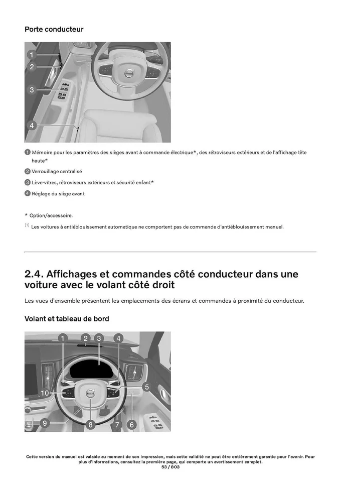 Volvo XC60 2022-2026 Mild Hybrid istruzioni per l'uso italiano - Immagine 3 di 4