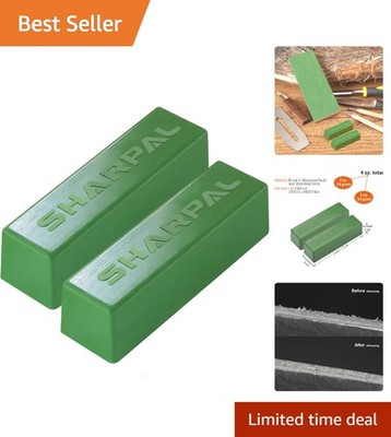 Fine Green Polishing Compound 2-Pack - Micro-Fine Grit for Razor Sharp Edges