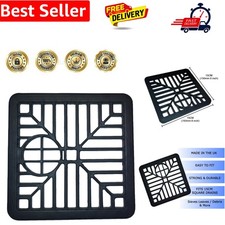 Drain Grille Cover Square Gulley Grid Drain Cover Grate Lid Heavy Duty 150mm ...