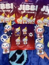 Jack In The Box JIBBI Bag Charm Complete Set 4 Opened Limited Edition Inc RARE