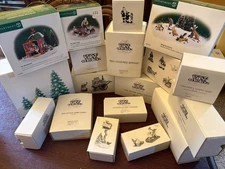 Dept 56 Dickens Village Pieces, Select 20+, People, Bridge, Train, Tree, Nice!