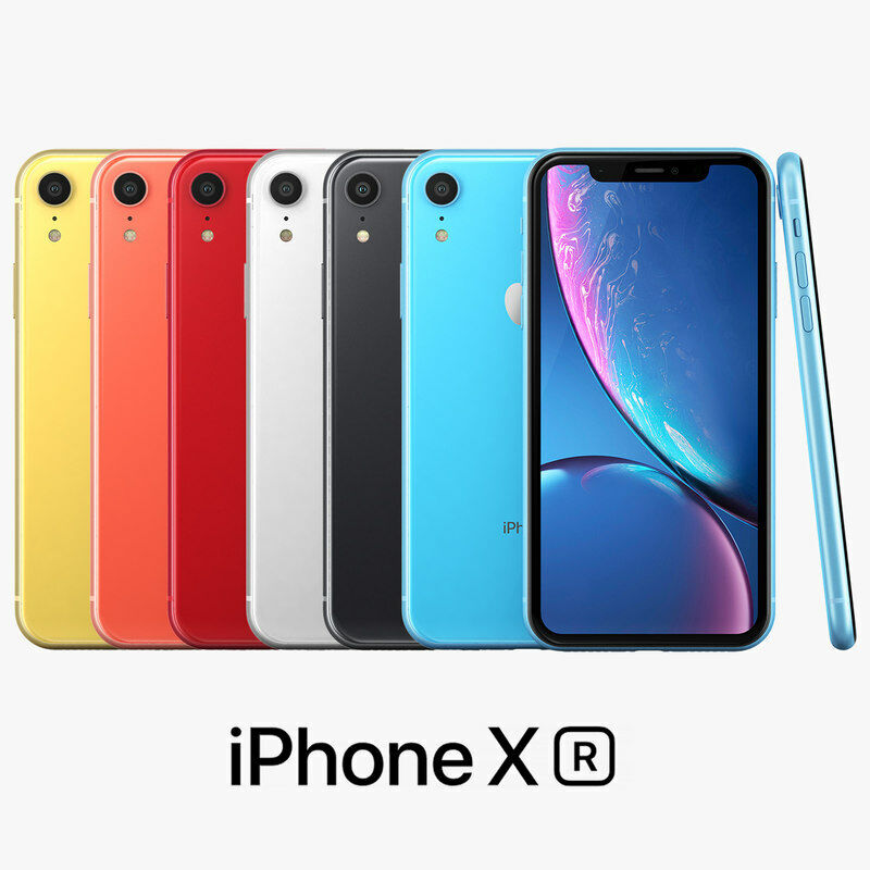 Apple iPhone XR UNLOCKED White Black Coral Blue Red 64GB 128GB 256GB Grade A