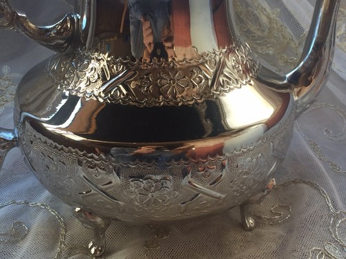 Handcrafted Moroccan Silver Teapot, Traditional Engraved Design Tea Serving - Picture 5 of 6