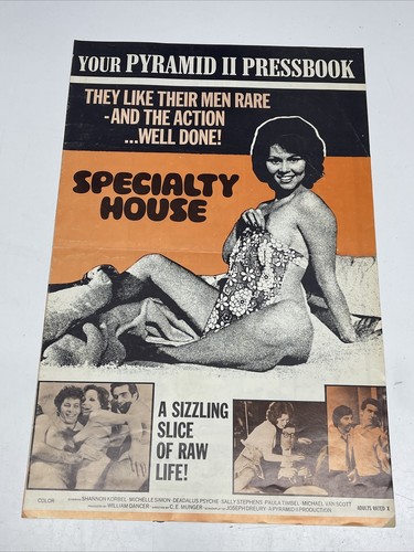 Specialty House Original Movie Press Kit Poster 1970’s JD Hollywood B X Movie