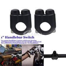 2X Handlebar Control Switch Button Momentary M-Switch For Harley Chopper Bobber