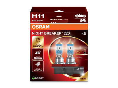 2x H11 12V NIGHT BREAKER 200 ODER Cool Blue INTENSE NextGeneration 5000K LAMPE