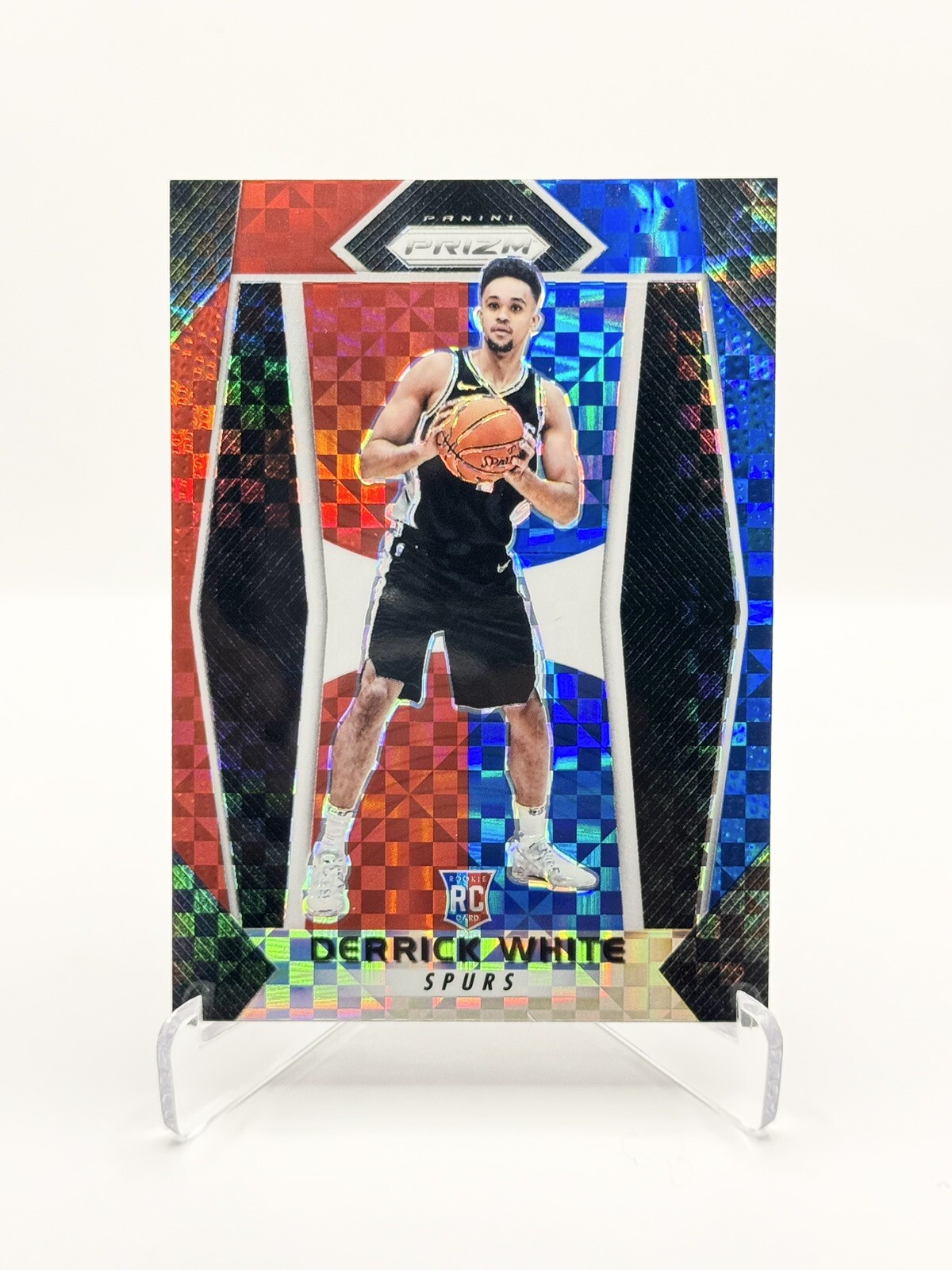2017 Panini Prizm - Derrick White Red White Blue Refractor Rookie RC Celtics 🍀