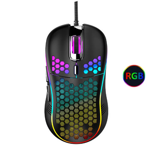 High Precision USB Wired Gaming Mouse with 7200DPI and Luminous Light