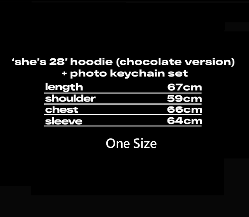 BLACKPINK ROSE She's 28 HOODIE - PINK Ver. ROSIE B-DAY + Photo Keyring - Picture 4 of 7
