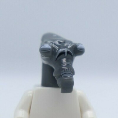 HEAD - Modified Bug Eyes Dark Gray Geonosian Zombie LEGO  Minifigure Part