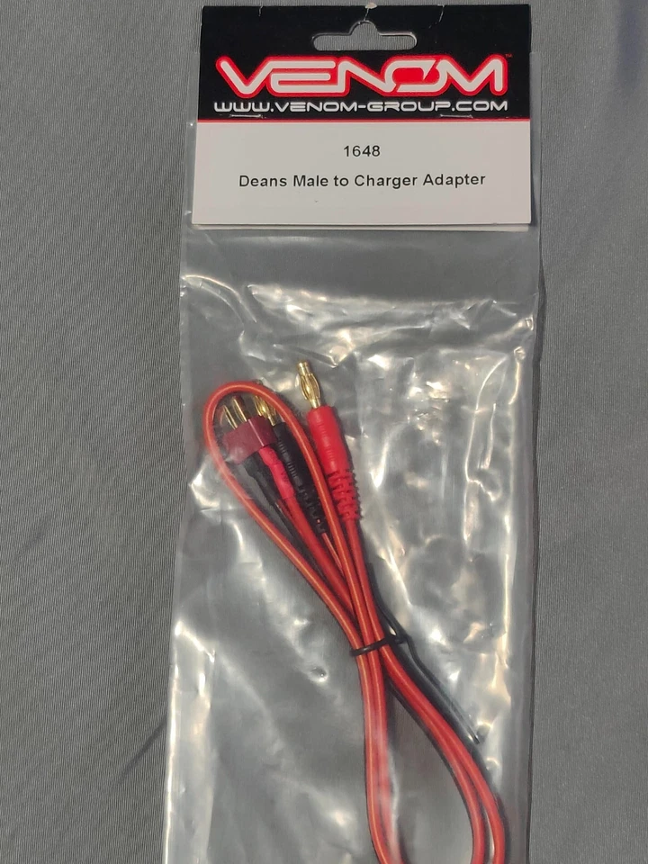Venom Deans Male to Charger Adapter Plug - 14AWG NEW ~ FREE SHIPPING!!! - Image 2 of 4