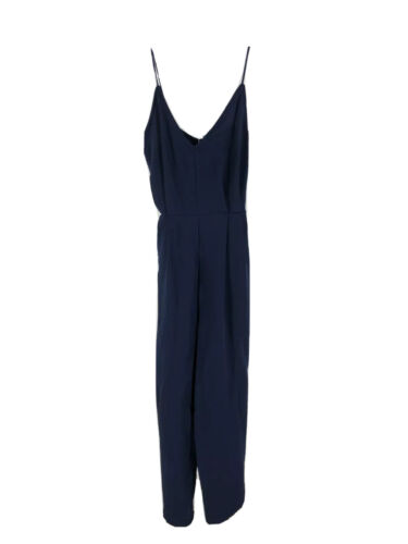 ABOUND Women's Navy Blue Spaghetti Strap V-Neck Jumpsuit Size Medium NEW