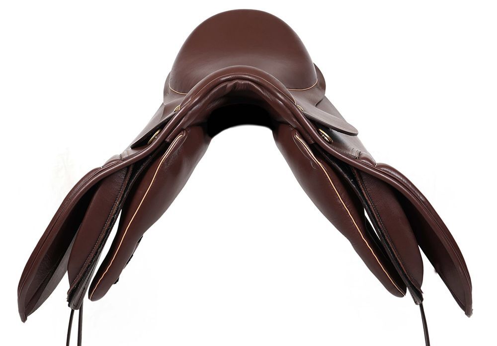 Sella AP Dressage Event Pelle Marrone – Staffe In Pelle Inglese 1/54 2 Strati OFFERTA