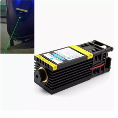 JOLOOYO Einstellbarer Fokus 532nm 200mW Grüner Laser Modul 12V Adapter PWM Unterstützung