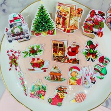 35Pcs Santa Clause Christmas Tree Stickers Album Notebook Bike Laptop Stickers