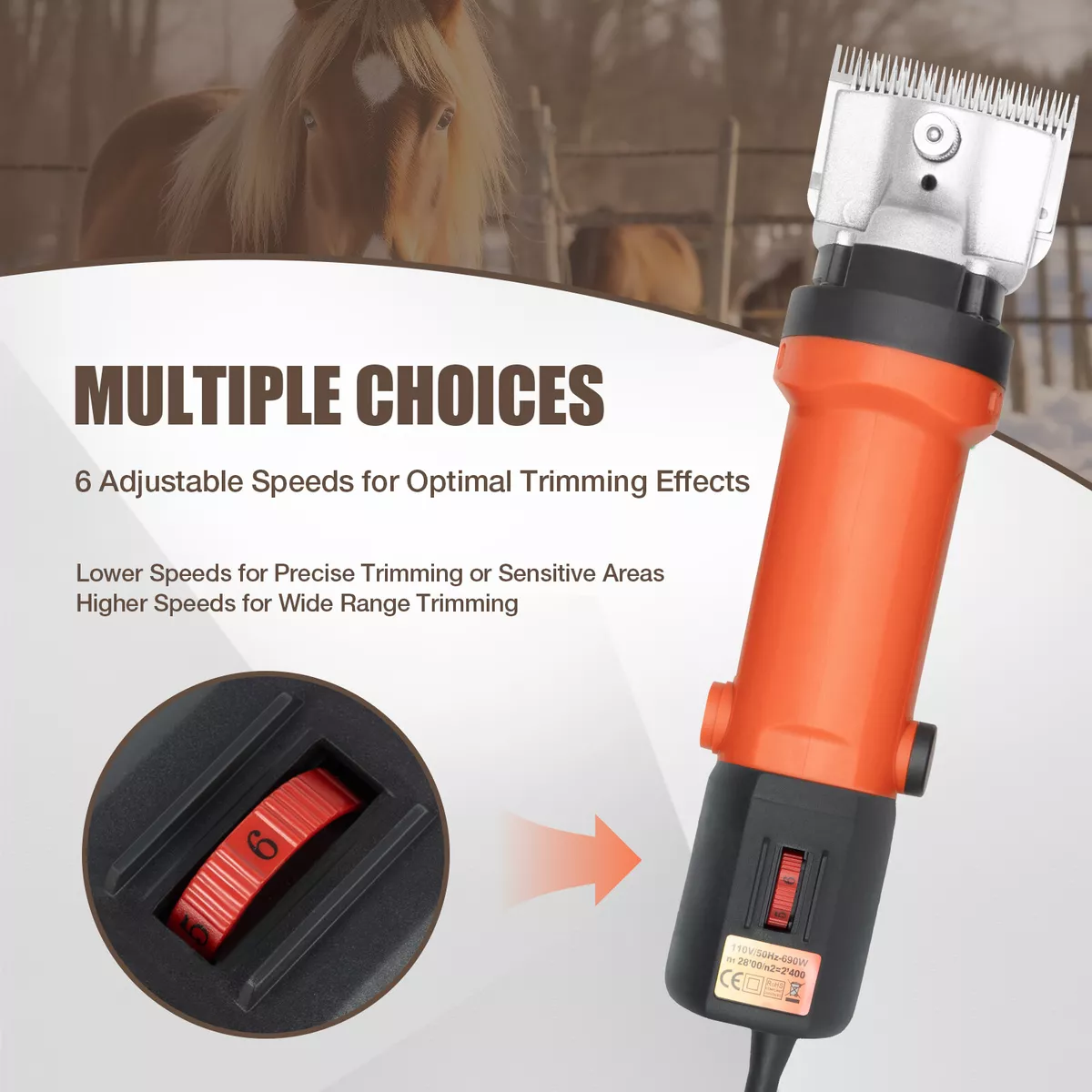 Dog grooming top electric shears