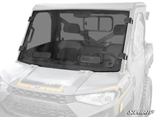 SuperATV Scratch Resistant Vented/Dark Tinted Windshield for Polaris Ranger 1000