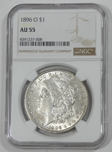 1896-O Morgan Dollar Silver Dollar CERTIFIED NGC AU 55