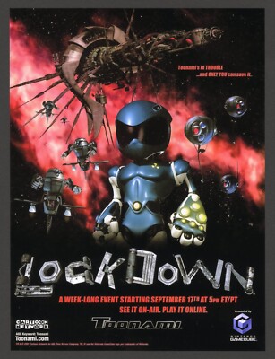 TOONAMI Lockdown 2001 Thundercats Dragon Ball Z DBZ Promo Ad Art