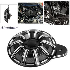 Black Cut 110 dB Horn Speaker Cover Fits For Harley Touring 99-23 Big Twin Cam