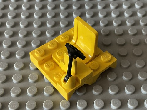 Lego Radkasten Gelb  Sitz Lenkrad Space Auto  (B2)