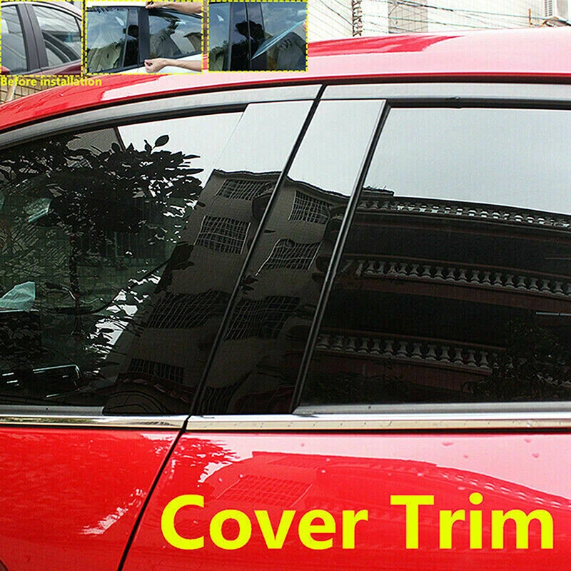 6 piezas postes de pilar puerta ventana moldura cubierta apta para Lincoln Navigator 1997-2017 Foto 2 de 4