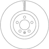2X Trw DF6983S Bremsscheibe FüR Vw