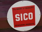 Vintage SICO Petroleum Products Metal Sign
