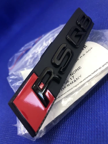 Audi RSQ8 Black Front Grille Original Emblem Badge 4M8853736AT94 New