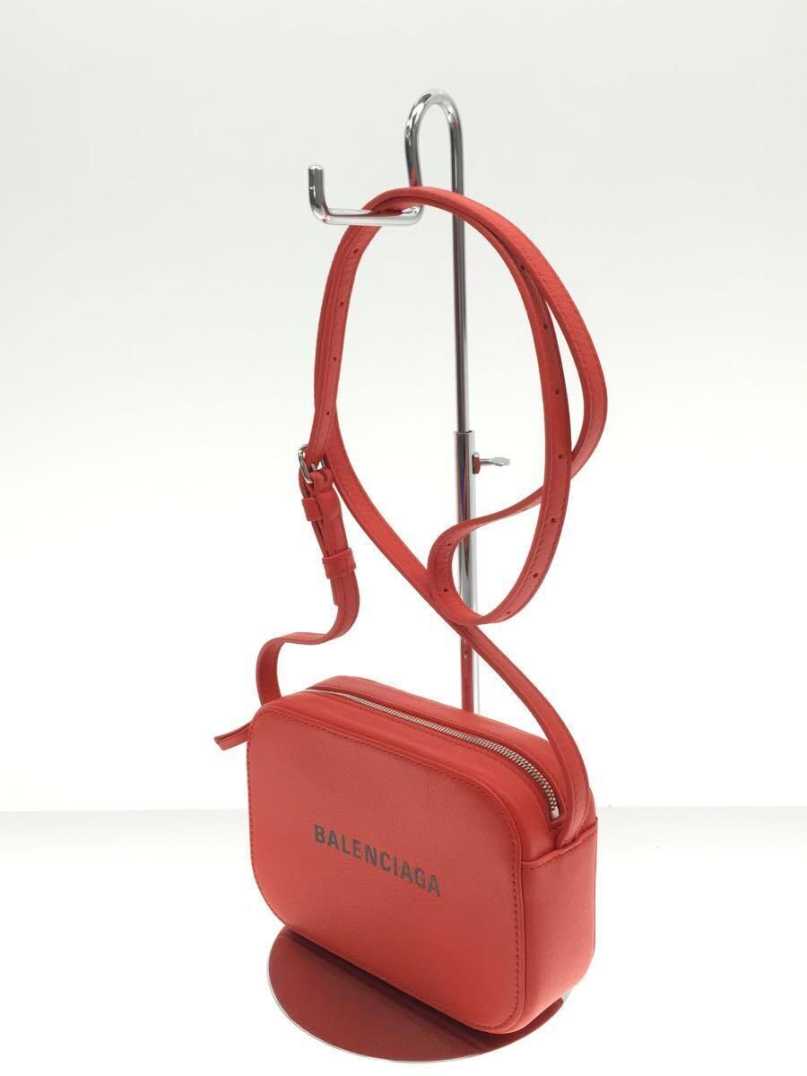 BALENCIAGA Shoulder Bag Everyday Camera Red Plain 552372 BALENCIAGA Shoulder Bag Everyday Camera Red Plain 552372