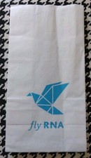 Spucktüte Puke-bag Fly RNA Rhein-Neckar-Air (Airline gibt es nicht mehr)