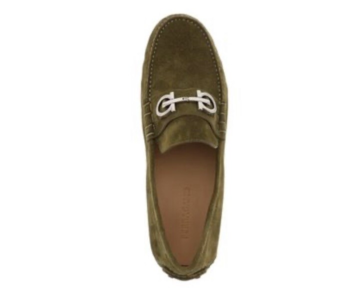 New Salvatore Ferragamo Grazioso Men Suede Driver Loafer 7 8  display picture 3