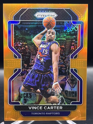 VINCE CARTER 2021-22 Panini Prizm ORANGE PRIZM /49 #246 Toronto Raptors 🔥🏀