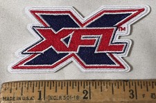 XFL Football League Logo Iron On Patch