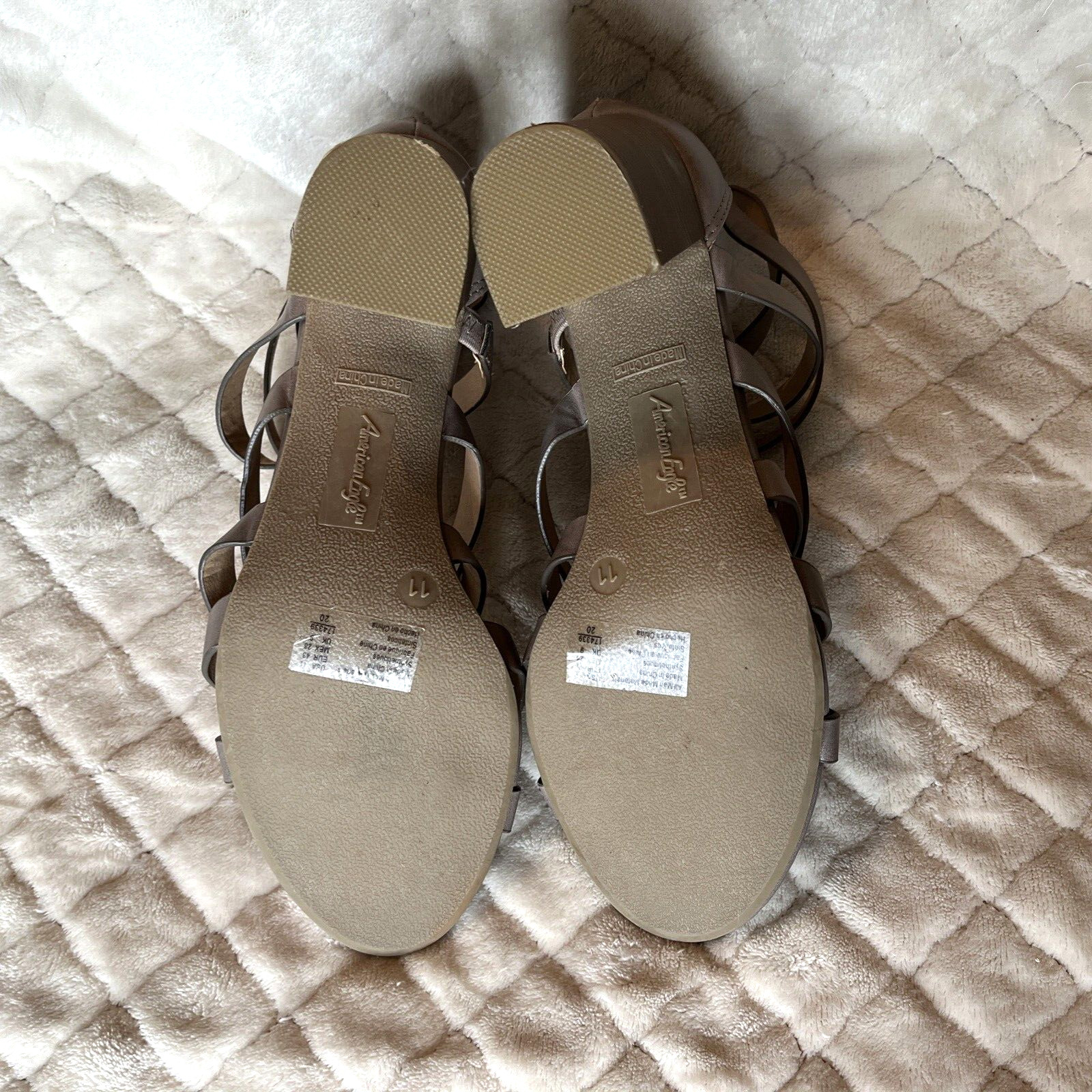 American Eagle Strappy Zip Gladiator Sandals Bloc… - image 7