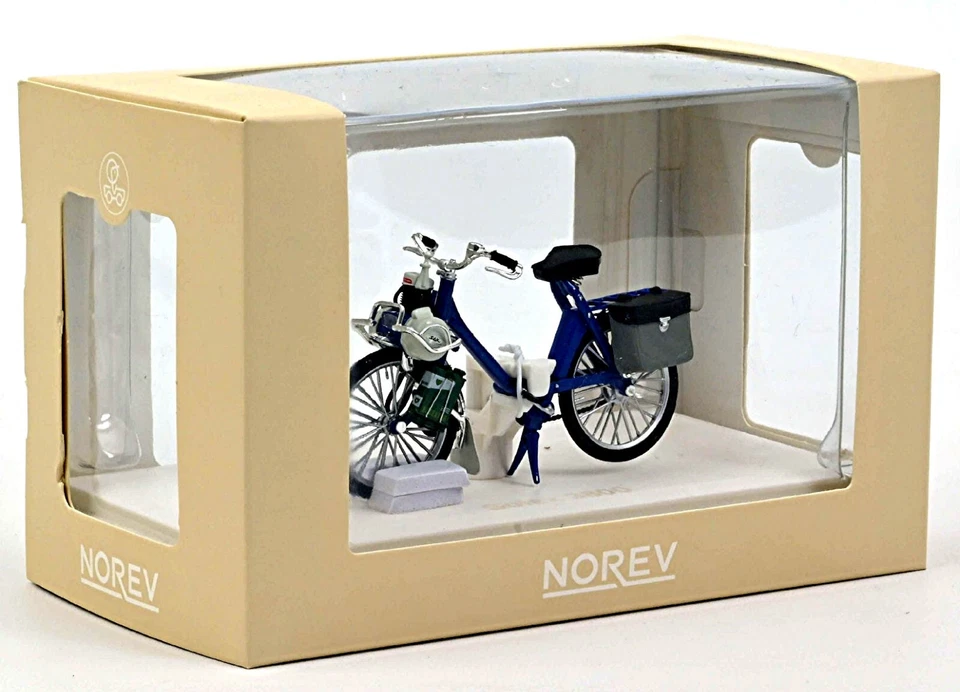 Solex Mofa Velosolex 3800 LUXE-Modell 1969-70 blau blue 1:18 Norev 182064 - Bild 3 von 3