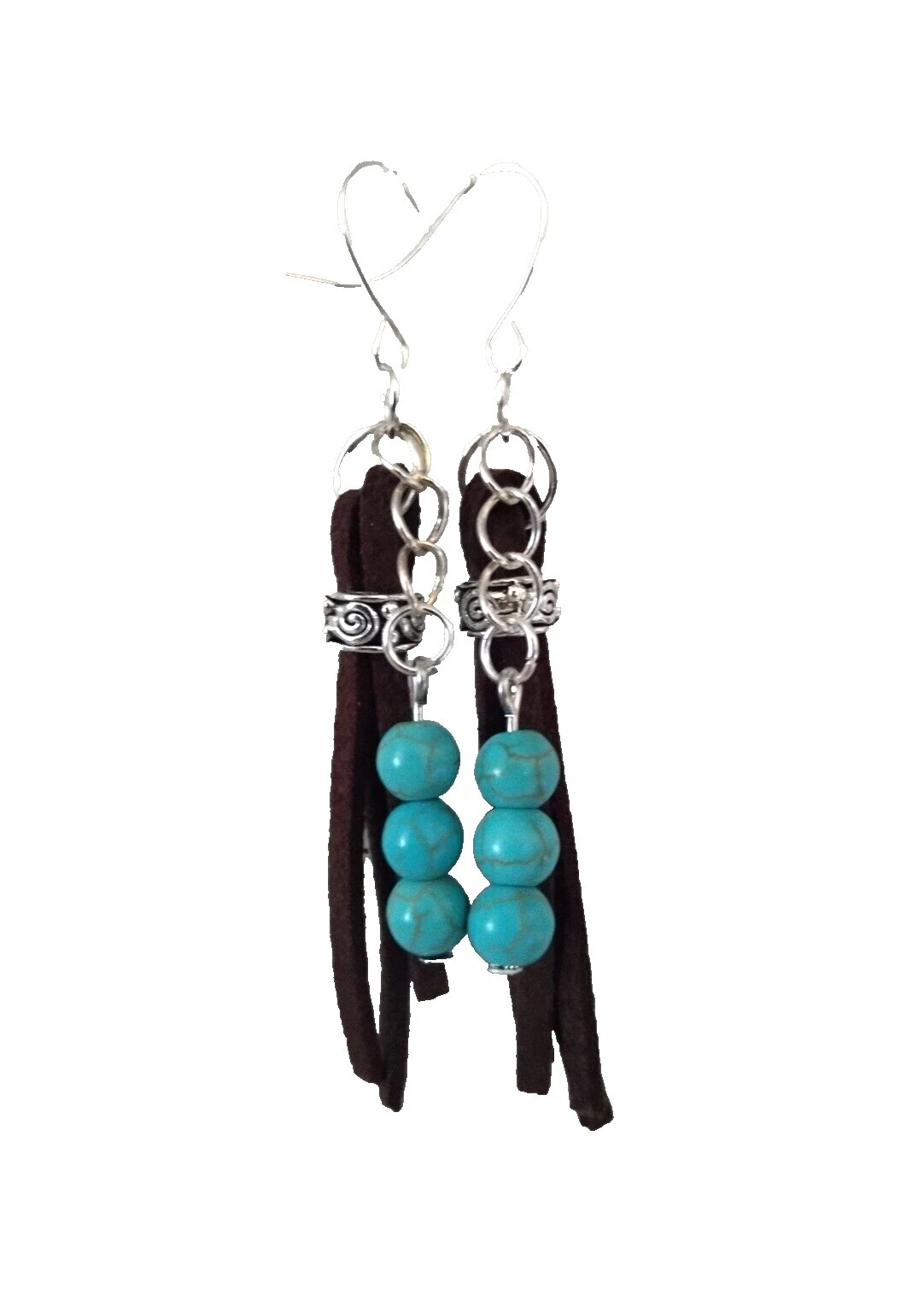 Howlite Brown Fashion Earrings