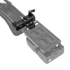 CAMVATE 15mm Dual-Rod Clamp with Tilt 140° Plate Adapter fr Camera Battery Mount