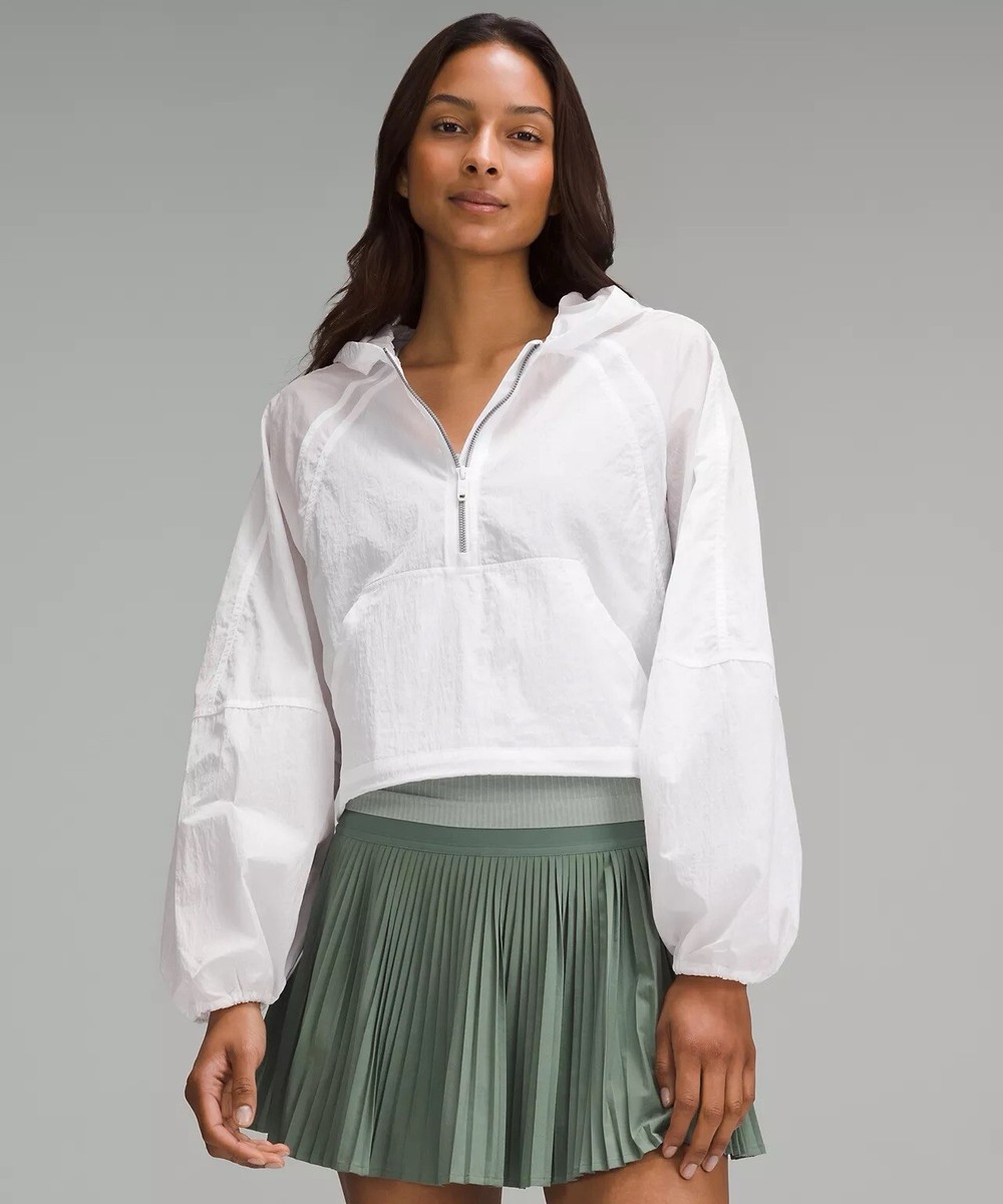 【lululemon】 Scuba Crop Anorak / 追跡付 Lululemon Scuba Cropped Anorak Size 10 Color White | eBay