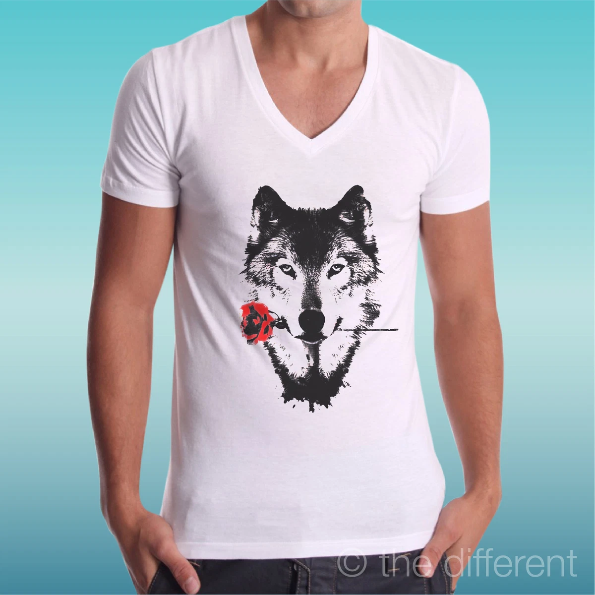 T-shirt Da Motociclista, Regalo Per Moto Con Scheletro Di Lupo Solitario Per Uomo, Donna O Bambino, Realizzata In Cotone - Italia - Foto 6