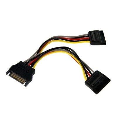 6in Sata Power Y Splitter Cable Adapter - 6 - Startech Pyo2sata''