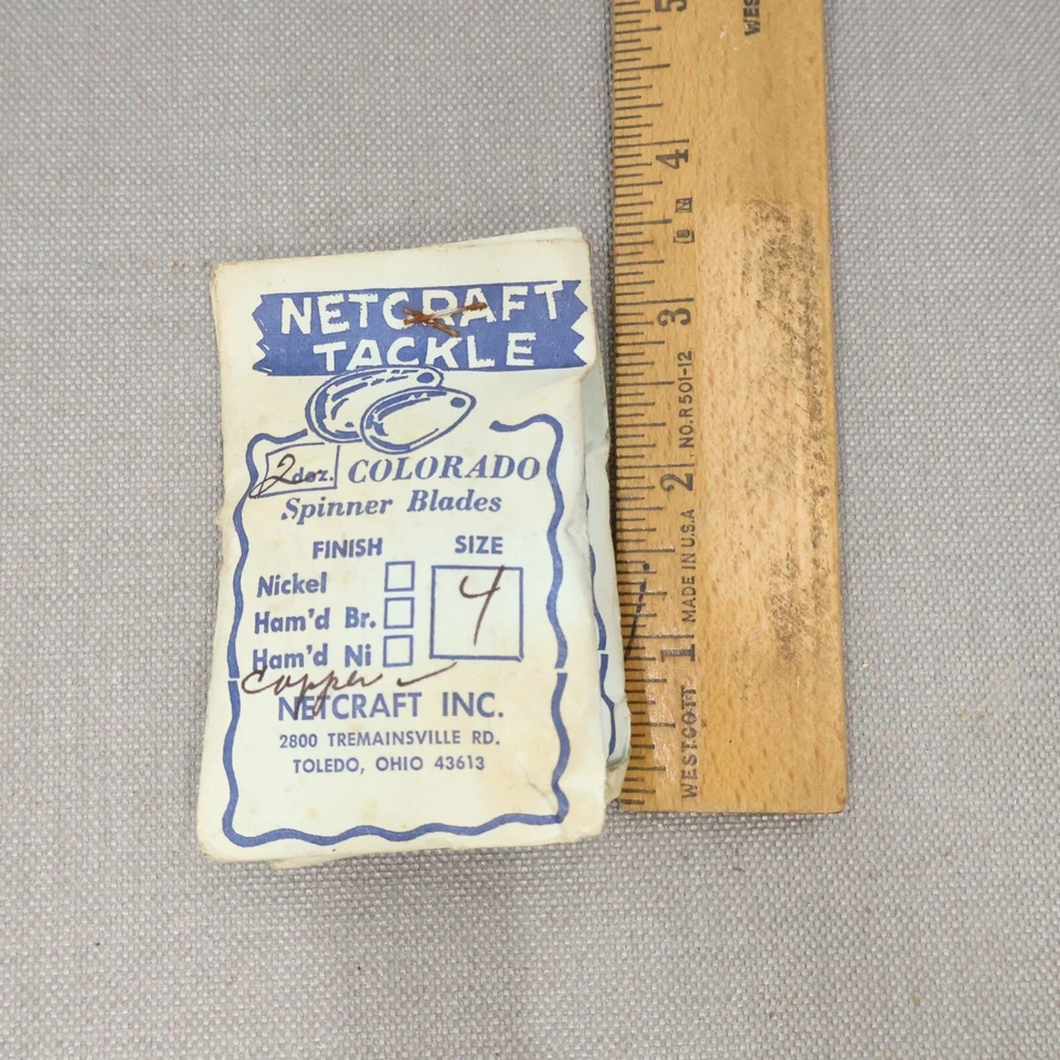 Vintage Netcraft Tackle Copper Size 4 Colorado Spinner Blades 2 Dozen 24 Count - Image 4 of 4