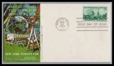 US FDC # 1244 5c NY Worlds Fair "OFFICIAL"  "OFFICIALionionsrssed 1965, 0a393